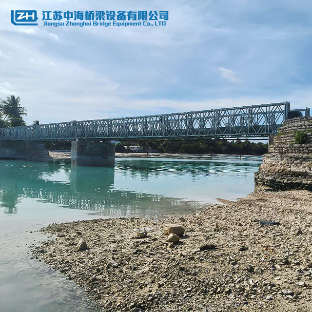 High Performance Municipal Bridge Large Span Steel Structure Portable Bailey Bridge