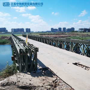 High Performance Municipal Bridge Large Span Steel Structure Portable Bailey Bridge