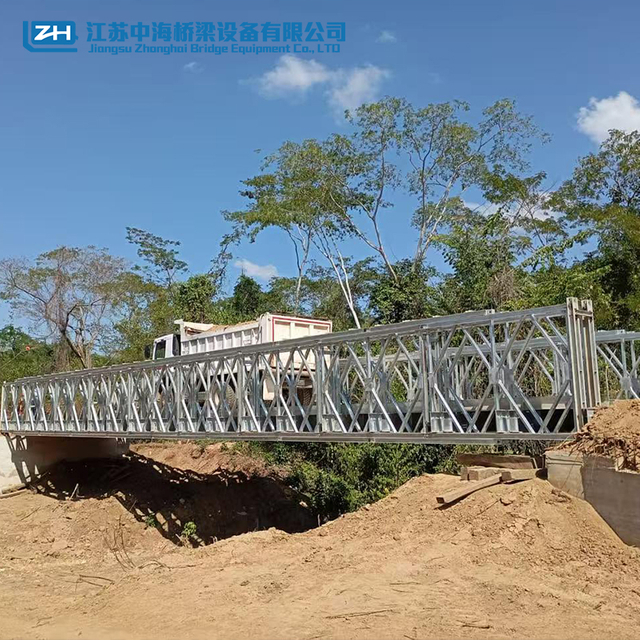 High Quality Steel Double Truss Pedestrian Bridge Quick Build Prefabricated Bridge