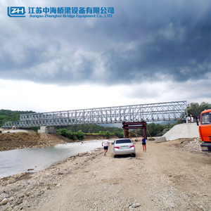Factory Customized Steel Structure Bailey Bridge Prefabricated Pedestrian Steel Frame Truss Bridge