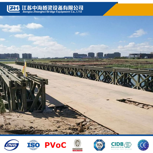 Compact 200 Double Row Double Layer Reinforced Bailey Bridge for Construction