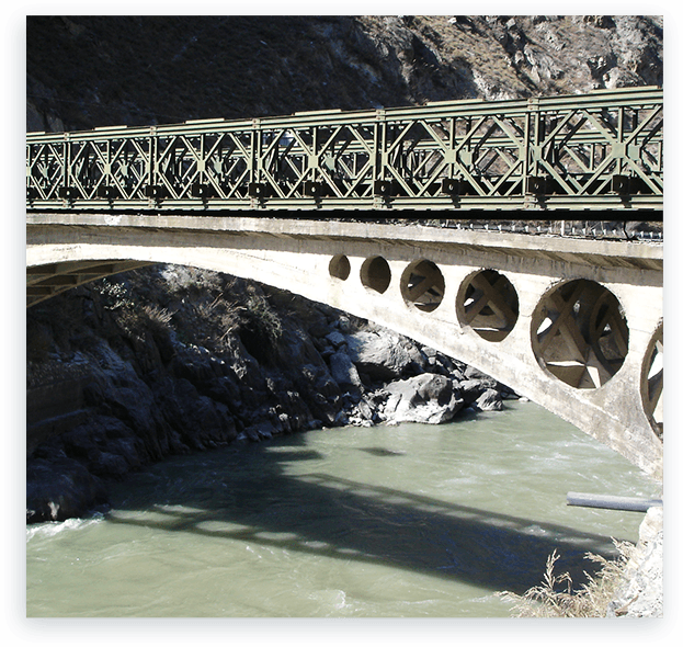 Application Image of a Bailey Bridge by Jiangsu Zhonghai