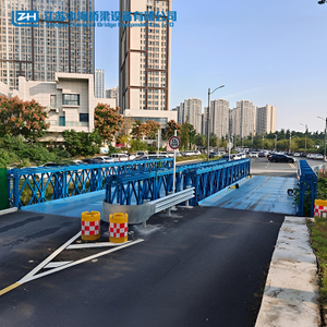 Customized Bailey Bridge Prefabricated Pedestrian Temporary Bridge Steel Frame Truss Bridge