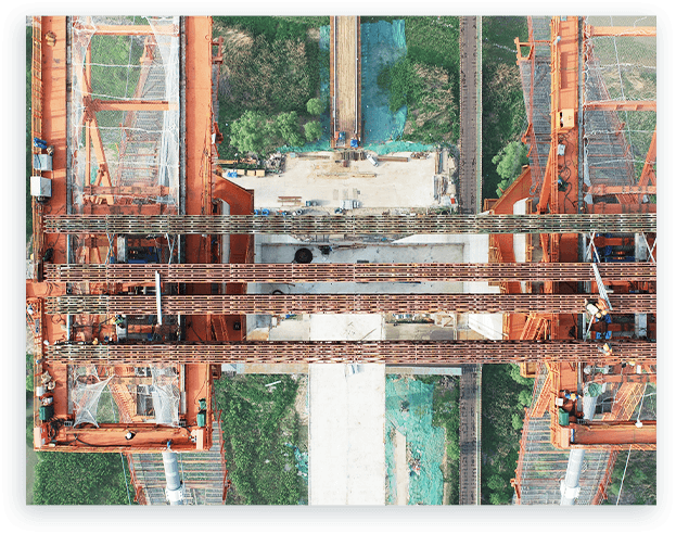 Engineering Diagram of a Bridge Project